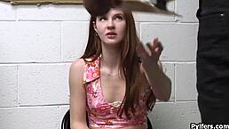 Cute Redhead Teen Suspects Big Black Cock In Office Hidden Cam