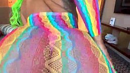 Moee Baby Twerking Her Ass Passionately With Gibby The Clown