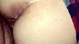 Babe in lingerie gets doggy fucked by boss during cleaning, taking his monster cock in mouth