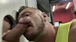 Gay Glory Hole Blowjob Compilation! Who’s Next for Monster Cock Action?
