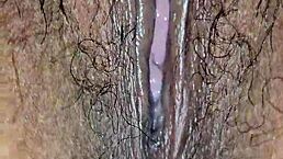 latina milf close up in amateur couple scene