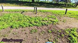 flashing my cock in public park with stepdaughter help