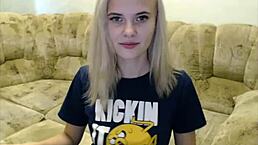 Cute Latvian Teen Julia Strips Live on AvidCams Webcam