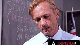 Hey, watch naughty teen Melody Marks take teacher’s monster cock in her wet pussy!