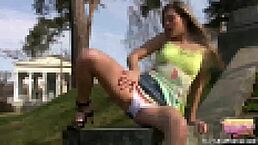 the petite brunette babe wants you to come get your present