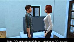 The girl next door, Vanessa, gets addicted in chapter 10 of Sims 4.