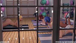 i worked out with gym girls in kingdom hearts hentai, masterdan dominated us all