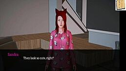 exploring my new family in this homemade game