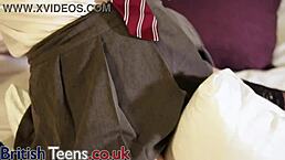 british teen olivia relaxes with her pillow