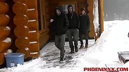 Rocco, Jimmy, and Hunter say, 'Let's have a wild threesome with blowjobs and anal!'