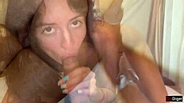 offered a beach massage to a stranger who turned into a wild whore for public fucking