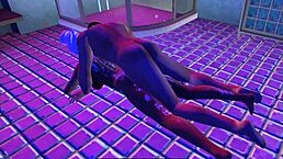 Dragged from Shower to Bathroom Floor for Wild Action