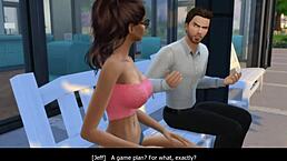 The girl next door, Vanessa, gets addicted in chapter 10 of Sims 4.