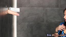 Classy Euro Slut in Wild Bukkake Frenzy!