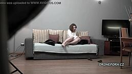 Czech teen 18+ caught on hidden cam at home! 📹