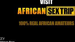 Wow, super hot petite african girl getting pussy smashed by massive white dick!