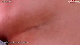 German milf blonde takes cumshot on big ass after pov doggystyle blowjob