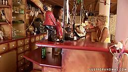 A Hot Teen 18+ Fucks Mature Yda With A Dildo In Lesbian Action.