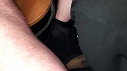 she sucks my cock in secret, swallows it all, and i enjoy every wild moment