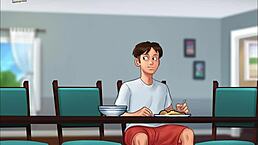 What's unfolding in Summertime Saga episode 180?