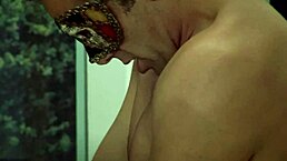 Blonde babe going crazy with fetish orgasm at saint's command! 😈