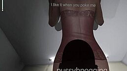 In this interracial scene, a fat guy and an ebony girl with small tits and big ass interact at a model agency