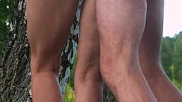 Public anal pounding with a perfect-bodied slut