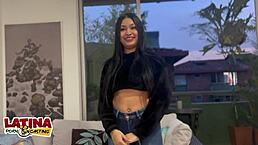 Latina teen takes first white cock.