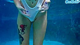 that hot teen amateur is getting slammed by big black cock underwater