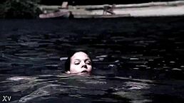Is that supernatural sexy bikini girl swimming?