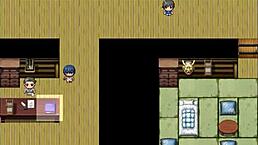 Tanned Natsuki in hentai game ep 7 drives men wild