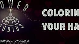 Listen to this erotic audio as I color your hair with dirty talk.