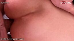 German milf blonde takes cumshot on big ass after pov doggystyle blowjob