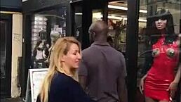 Second day in paris flashing with my bbc 😘