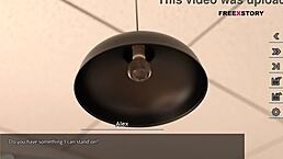 aby gives handjob n blowjob to alex for fixing light