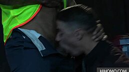 threesome with best friend and stepfather in a fun game