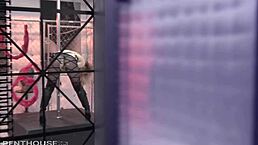 Exotic blonde Ash Hollywood feels intense passion during hardcore fucking in California