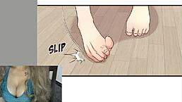 This silly erotic anime chapter has hot narration. 😂