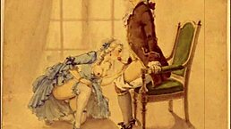 I love these vintage erotic drawings in cartoon anime style