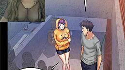 My aunt's comic chapter unfolds in hentai style