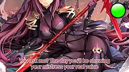 Hentai JOI - Scathach’s SPECIAL STAMINA TRAINING in Fate GO femdom edging POV.
