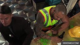 threesome with best friend and stepfather in a fun game