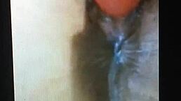 Masturbation with dildo