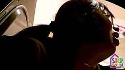 Hot Stepmom London Rose Stuck in Washer - What Happens Next?