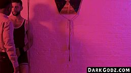 Ebony hunks seduction leads to intense interracial bareback