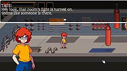 健身Hentai游戏：肌肉女孩健身后穿性感装口交