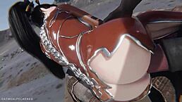 来自《星刃》的Eve被巨大鸡巴循环猛操