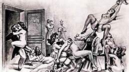 What secrets hide in these vintage erotic drawings?