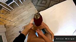 Teasing POV fuck with tattooed teen?