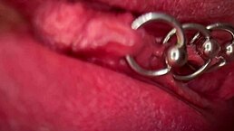 check my pierced pussy and clit up close in pee compilation! 💦